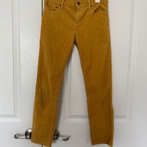 GAP women’s Mustard Corduroy Pants size 24